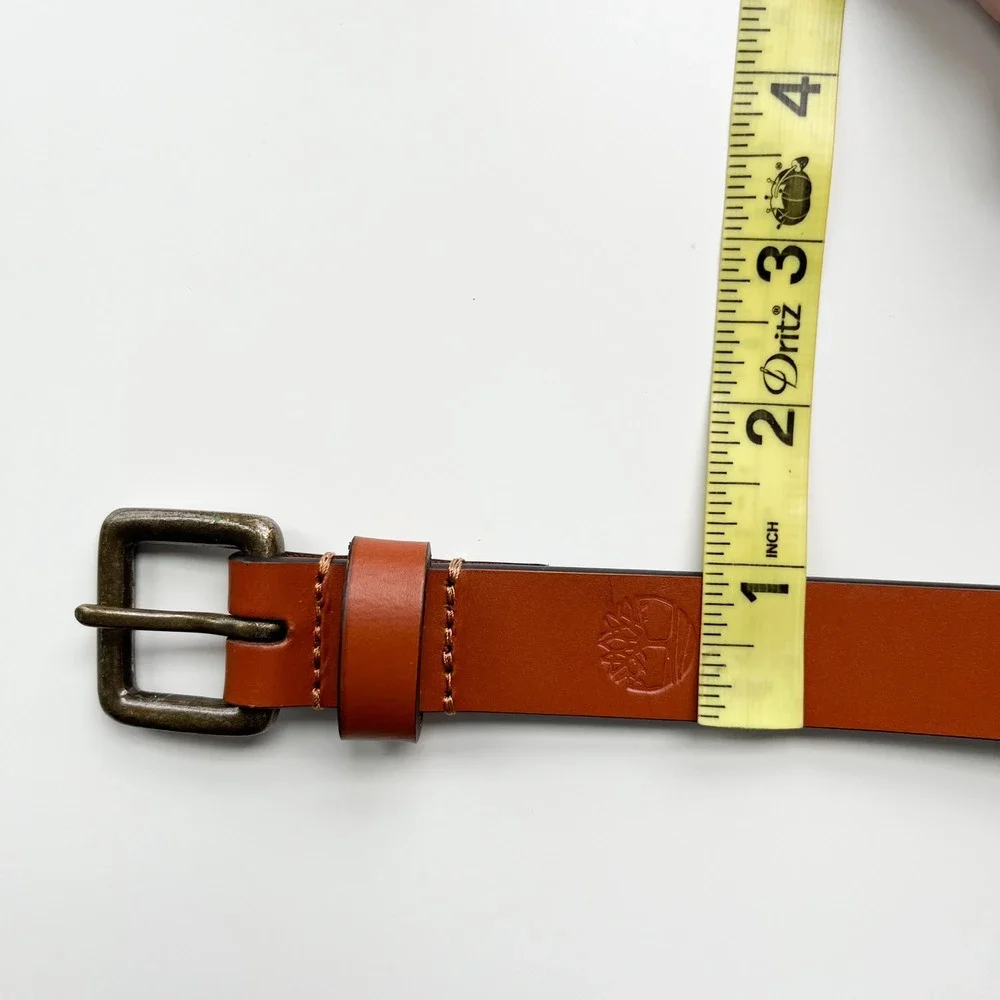 Timberland Mens Tan Brown Genuine Leather Belt Medium